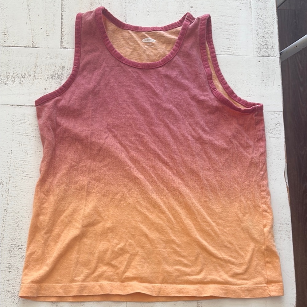 Ombre Orange Tank Top